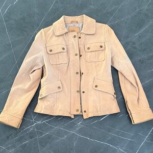 Vintage Leather Banana Republic Tan Jacket